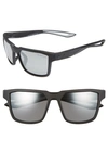 Nike Fleet 55mm Sport Sunglasses - Matte Black