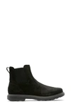 Sorel Carson Waterproof Chelsea Boot In Black/ Jet