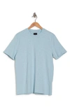 14th & Union Short Sleeve Slub Crew Neck T-shirt In Blue Sphere