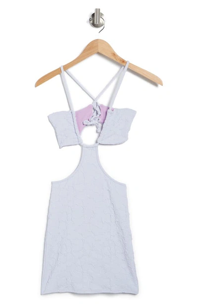Maaji Lavender Amy Cutout Cover-up Minidress In Purple