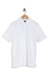 14th & Union Short Sleeve Slub Polo In White