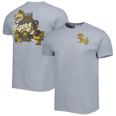 Image One Graphite Missouri Tigers Vault State Comfort T-shirt