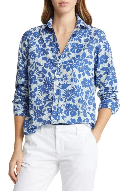 Frank & Eileen Frank Floral Print Cotton Button-up Shirt In Large Print W/ Mini Flowers