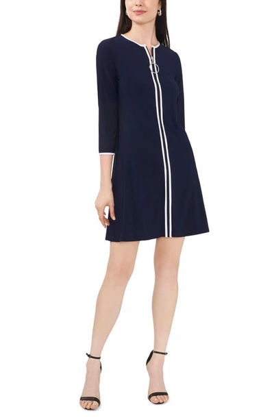 Chaus Center Stripe Minidress In Jbs Navy/ White