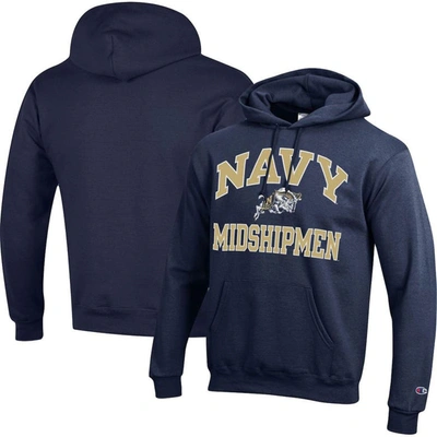 Champion Navy Navy Midshipmen High Motor Pullover Hoodie