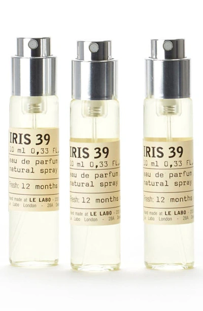 Le Labo Iris 39 Eau De Parfum Travel Tube Refills 3x10ml In White