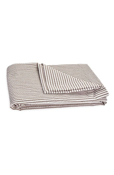 Matouk Matteo Coverlet In Bark