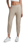 Commando Faux Leather Jogger Pants In Sand