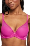 Montelle Intimates Mystique Underwire Plunge Bra In Watermelon