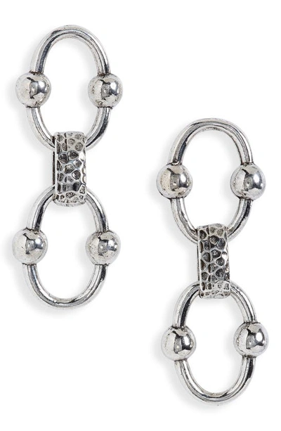 Gas Bijoux Rivage Double Drop Earrings In Silver