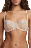 Chantelle Lingerie Champs-élysées Underwire Demi Bra In Golden Beige Multicolor-ib