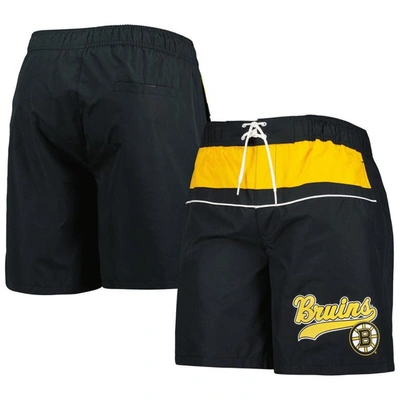 Starter Black Boston Bruins Freestyle Volley Swim Shorts