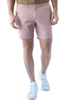 Devil-dog Dungarees Performance Twill Chino Shorts In Dusty Mauve