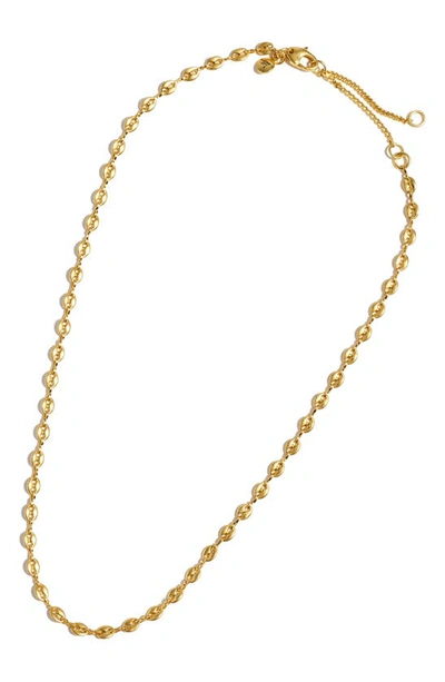 Madewell Sporting Chain Necklace In Vintage Gold