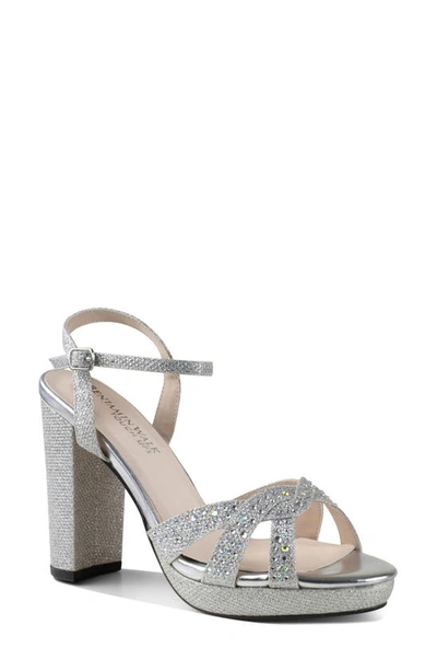 Touch Ups Ava Ankle Strap Sandal In Silver