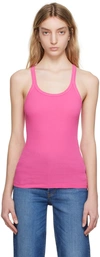 Re/done Pink Hanes Edition Tank Top In Sakura