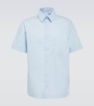 Nanushka Blue Adam Shirt In Sky Blue