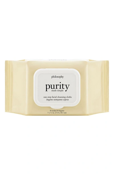 Philosophy Purity Made Simple One-step Facial Cleansing Cloths, 30 Count