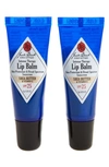 Jack Black Intense Therapy Lip Balm Spf 25 Duo In Shea