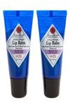 Jack Black Intense Therapy Lip Balm Spf 25 Duo In Black Tea Blackberry