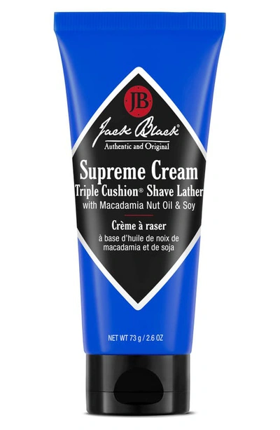 Jack Black Mini Supreme Cream Triple Cushion&trade; Shave Lather 2.6 oz/ 73 G