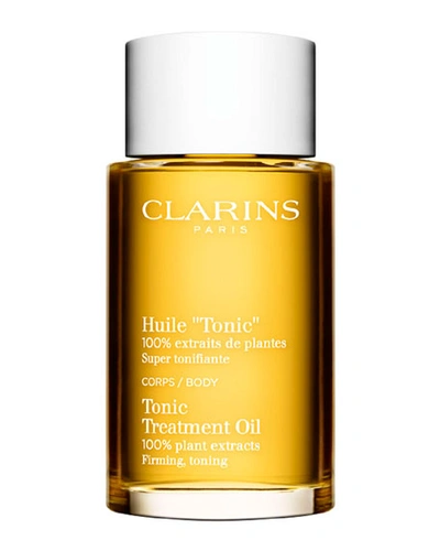 Clarins Tonic Body Firming & Toning Natural Treatment Oil, 3.4 Oz. In Yellow
