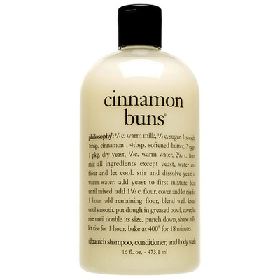 Philosophy Cinnamon Buns Shampoo, Shower Gel & Bubble Bath, 16 oz