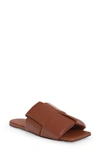 Bottega Veneta Padded Leather Sandals In Brown