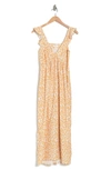 Stitchdrop Boardwalk Brunch Maxi Dress In Marigold