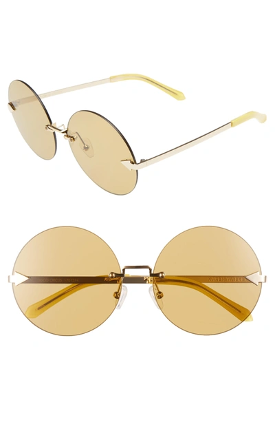 Karen Walker Disco Circus 60mm Rimless Round Sunglasses  display picture 3