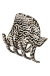 France Luxe Medium Gallery Jaw Clip In Opera Silver