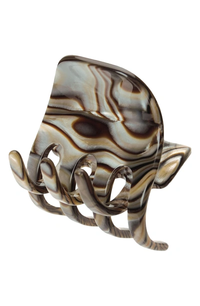 France Luxe Medium Gallery Jaw Clip In Onyx