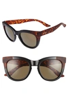 Smith 'sidney' 55mm Polarized Sunglasses - Black/ Havana Block