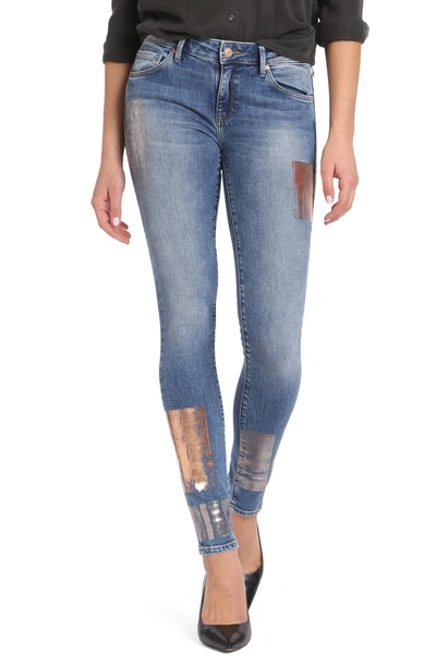 Mavi Jeans Adriana Stretch Skinny Jeans In Galactic Patch Indigo