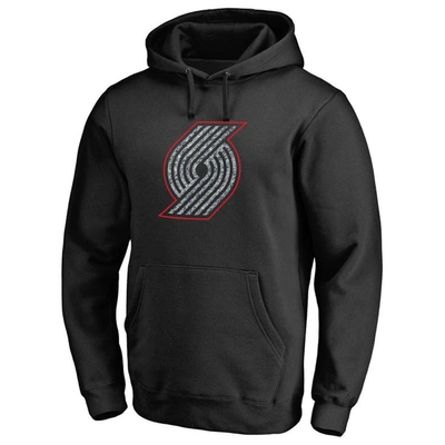 Fanatics Branded Black Portland Trail Blazers Static Logo Pullover Hoodie