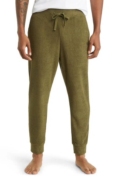 Ugg Brantley Brushed Terry Pajama Joggers In Burnt Olive