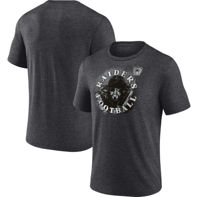 Fanatics Branded Heathered Charcoal Las Vegas Raiders Sporting Chance T-shirt In Heather Charcoal