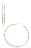 Melinda Maria Inside Out Station Hoop Earrings In Gold