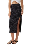 Free People Rosalie Mesh Midi Skirt In Black