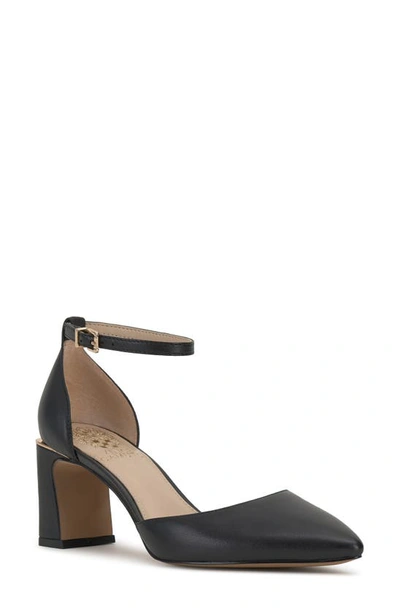 Vince Camuto Hendriy Ankle Strap Pump In Black