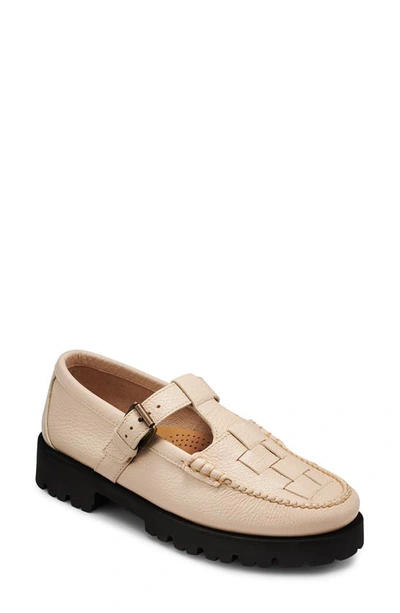 Gh Bass Fisherman Mary Jane Loafer In Off White