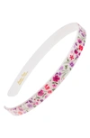 France Luxe Skinny Headband In Piccadilly Purple/ Pink