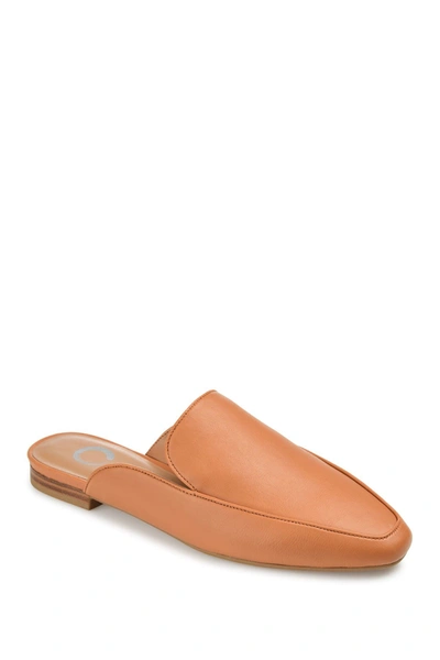 Journee Collection Journee Akza Flat Mule In Cognac