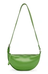 Allsaints Women's Halfmoon Leather Crossbody Bag In Green