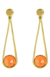 Dean Davidson Women's Sol 22k Gold-plated & Orange Onyx Mini Ipanema Earrings