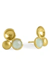 Dean Davidson Women's Sol 22k-gold-plated & Gemstone Stud Earrings In Ocean Blue