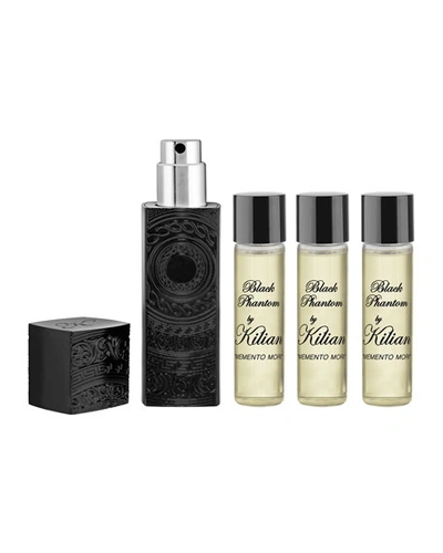 Kilian Black Phantom - "memento Mori" Mini Spray Set 4 X 0.25 oz/ 7.5 ml Eau De Parfum Refillable Travel Sp