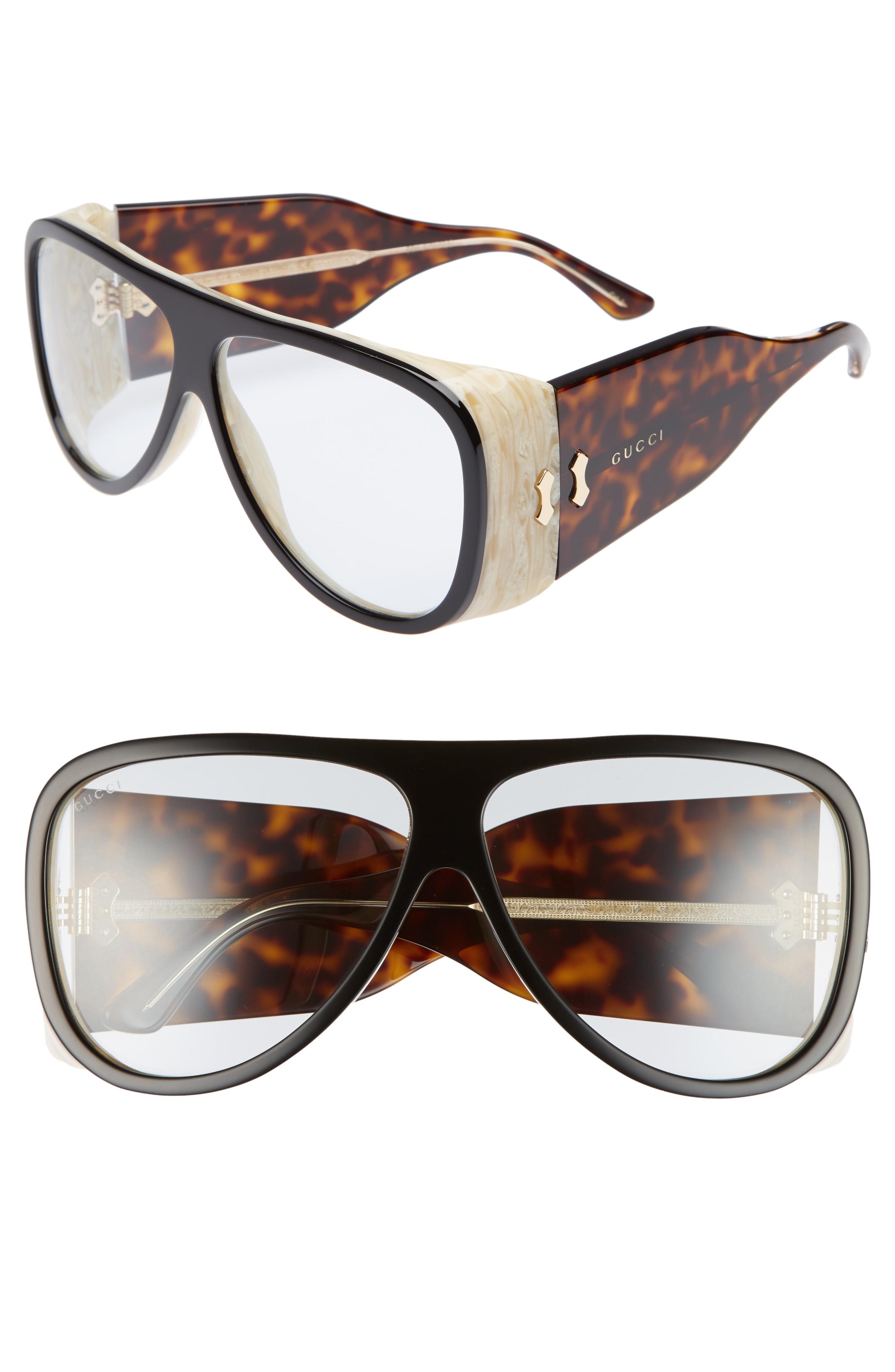 gucci 63mm oversized sunglasses