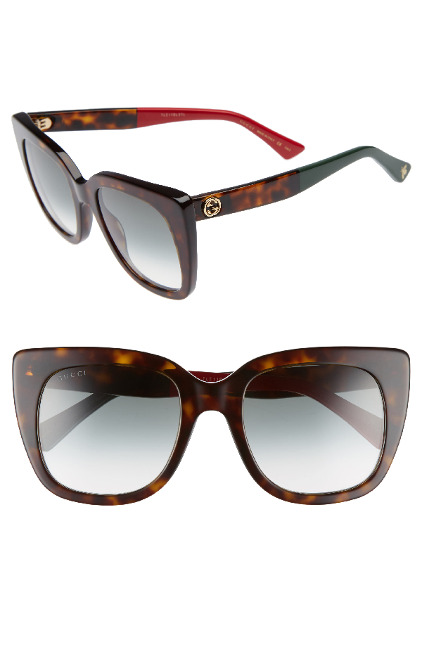 gucci 51mm square sunglasses