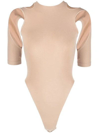 Andreädamo Cut-out-detail Stretch Top In Multicolor